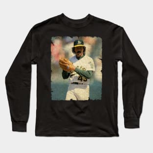 Dennis Eckersley in Oakland Athletics Long Sleeve T-Shirt